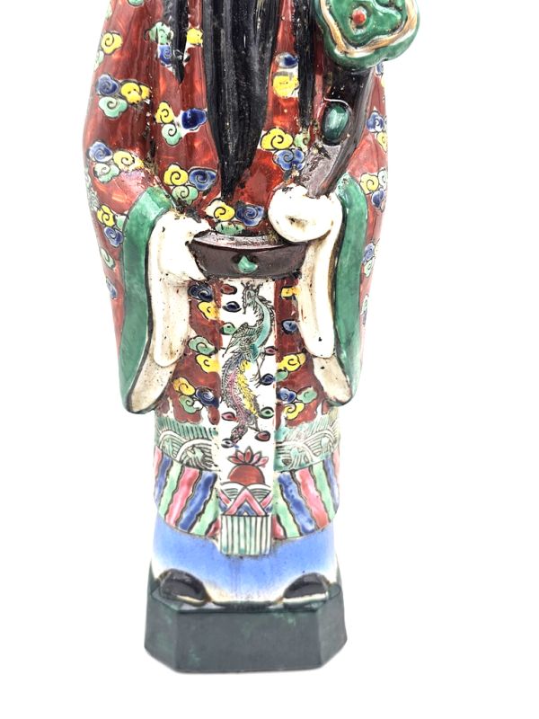 Porzellan Statuen aus China Die drei Sterne des Glücks – Gott Fu Xing 3