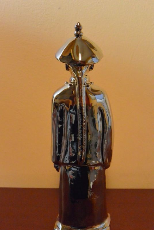 Porzellan Statuen aus China junge Mandarin / gold 5