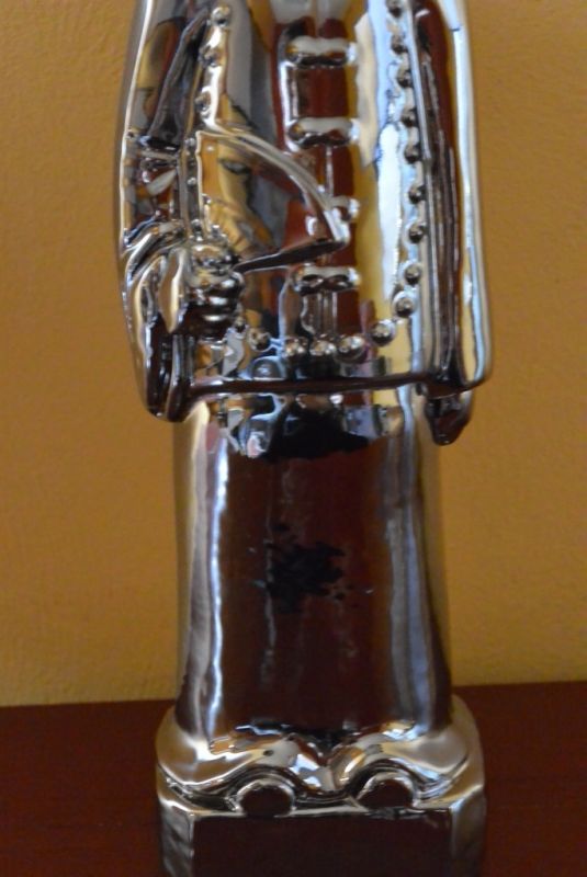 Porzellan Statuen aus China Junge Mandarin / silber 4