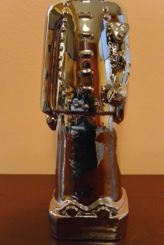 Porzellan Statuen aus China Mandarin / gold 3