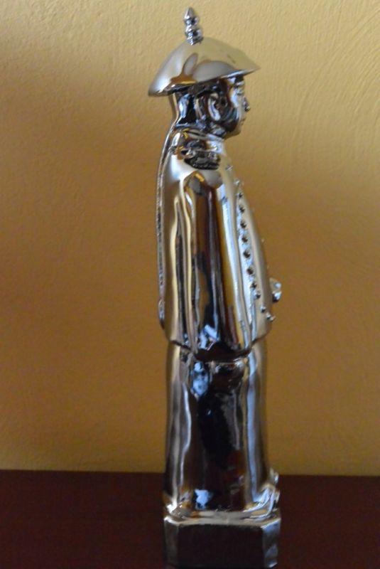 Porzellan Statuen aus China Mandarin / silber 4