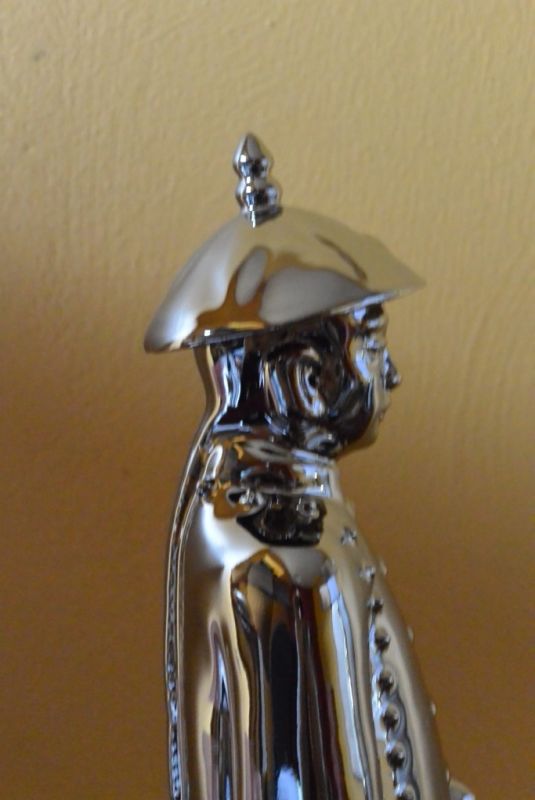 Porzellan Statuen aus China Mandarin / silber 5