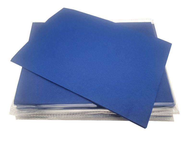 Pouch of 20 sheets for calligraphy A4 format - Navy blue - Quality A+ 1