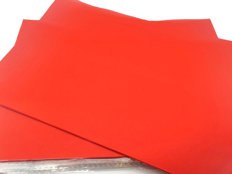 Pouch of 20 sheets for calligraphy A4 format - Red - Quality A+ 2