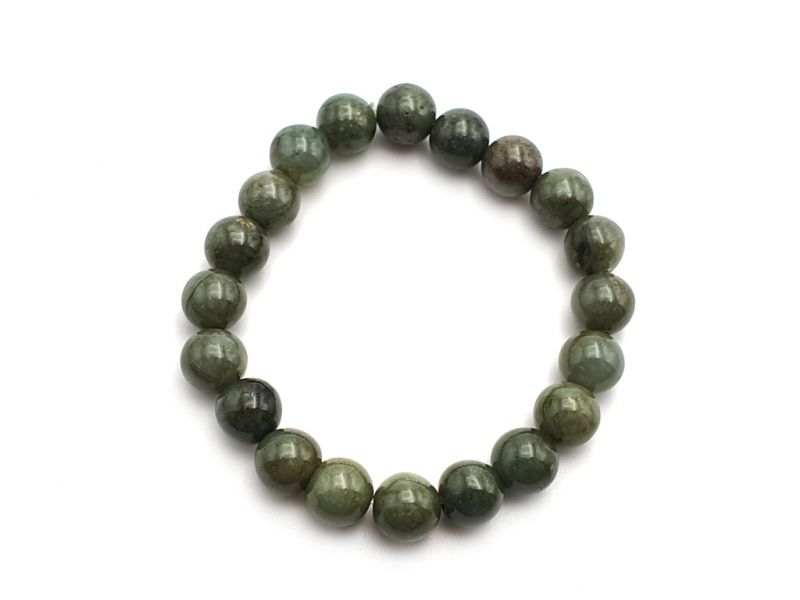 Pulsera de - Cuentas de jade de 10mm -Verde Imperial 1