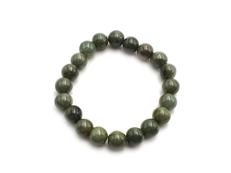 Pulsera de - Cuentas de jade de 10mm -Verde Imperial 2