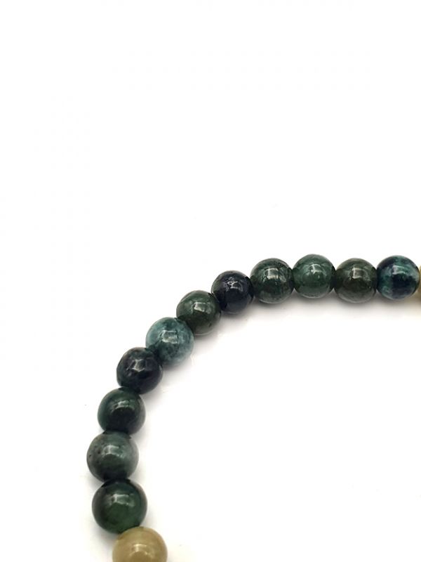 Pulsera de - Cuentas de jade de 6 mm - degradado - 3 verdes 2