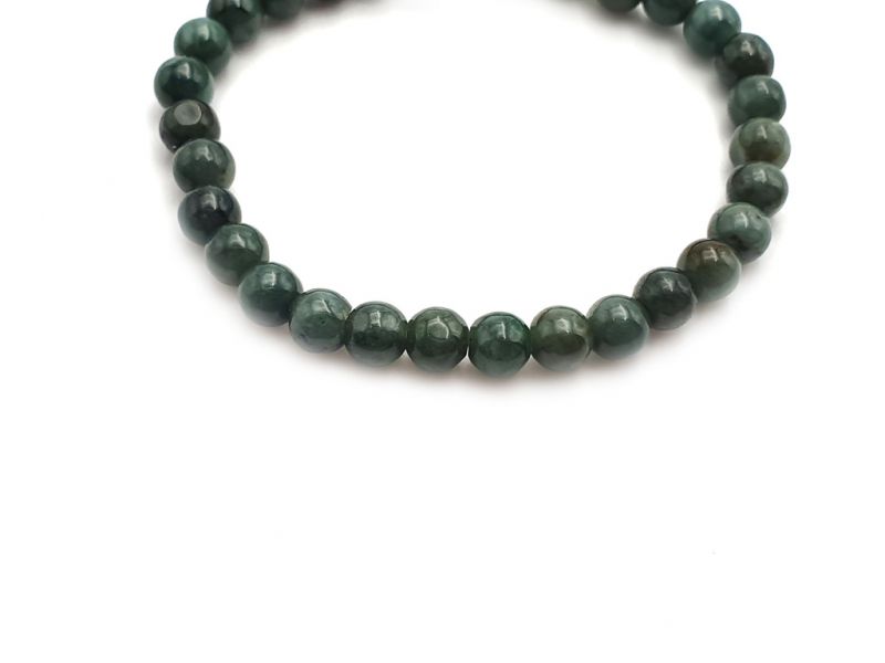 Pulsera de - Cuentas de jade de 6 mm - Verde Imperial 2