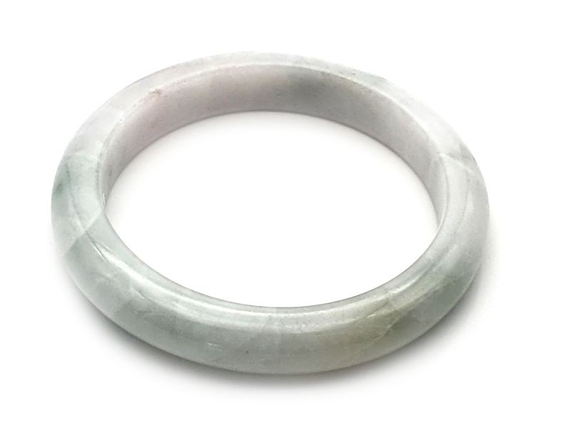 Pulsera Jade - Brazalete del Clase A 5.85cm - Verde pálido 2