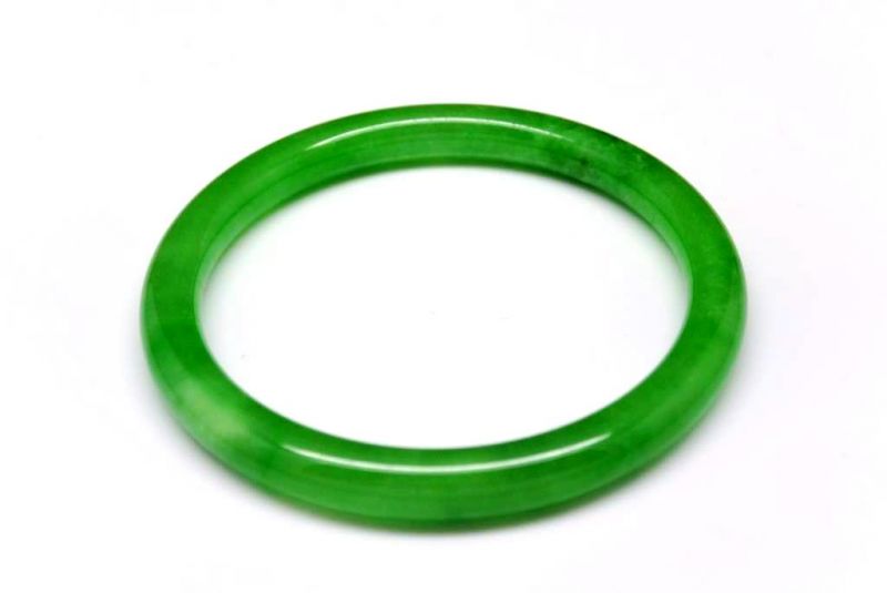 Pulsera Jade Brazalete del Clase A Verde Imperial 1