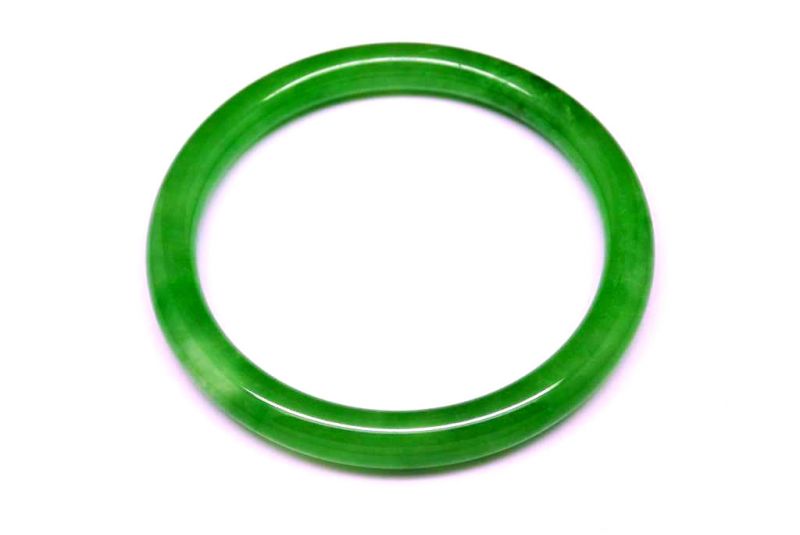 Pulsera Jade Brazalete del Clase A Verde Imperial 2