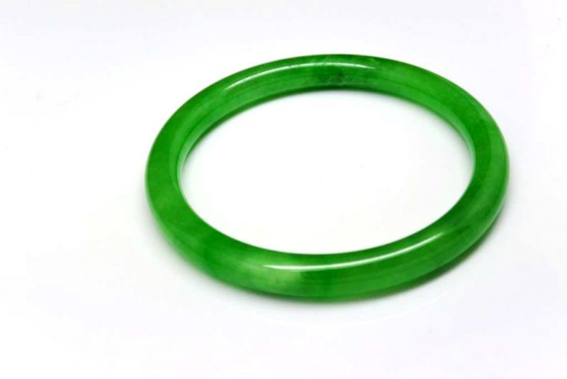 Pulsera Jade Brazalete del Clase A Verde Imperial 3