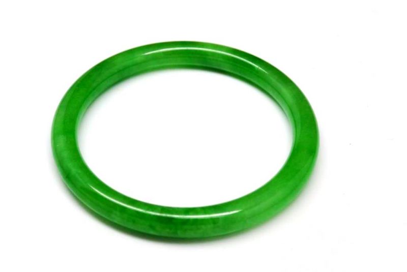 Pulsera Jade Brazalete del Clase A Verde Imperial 4