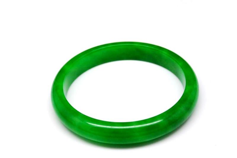 Pulsera Jade Brazalete del Clase A Verde Imperial 1