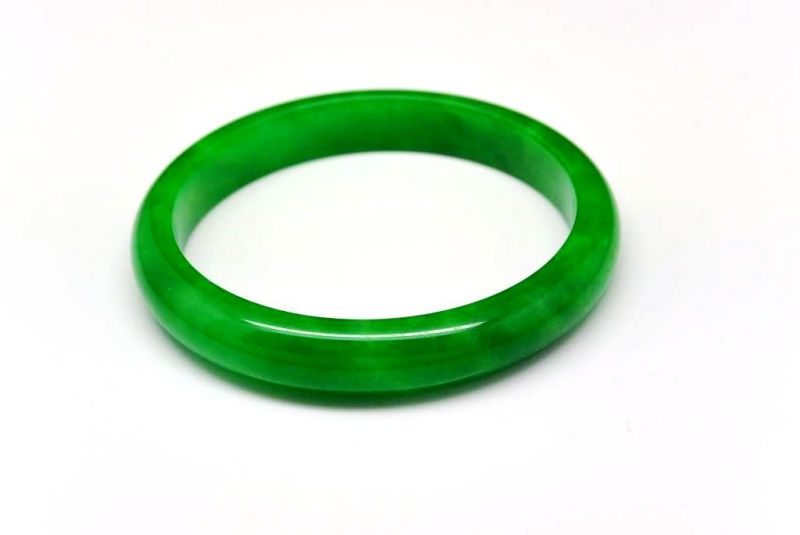 Pulsera Jade Brazalete del Clase A Verde Imperial 3