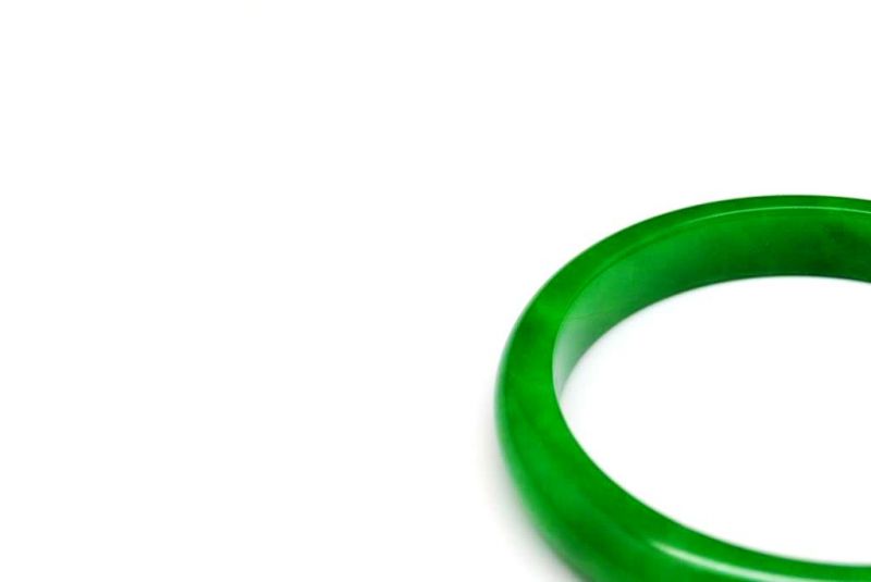 Pulsera Jade Brazalete del Clase A Verde Imperial 4