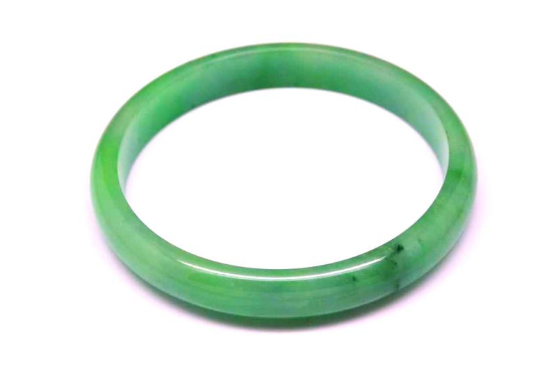 Haga clic en la imagen para ampliar Pulsera Jade Brazalete del Clase A Verde/Transparente 1