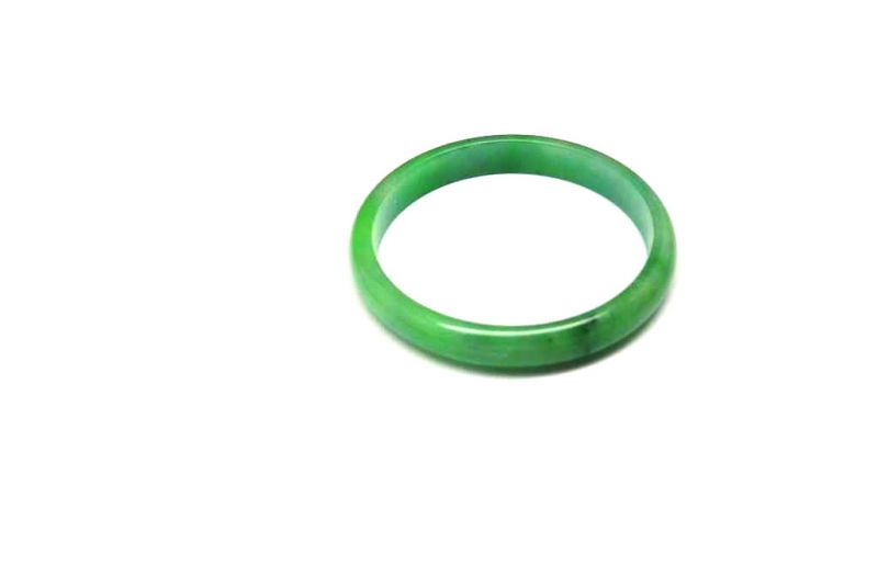 Haga clic en la imagen para ampliar Pulsera Jade Brazalete del Clase A Verde/Transparente 5