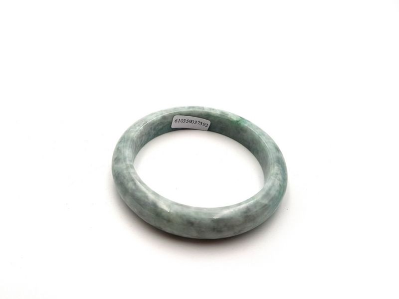 Haga clic en la imagen para ampliar Pulsera Jade Brazalete del Clase A Verde y Blanco 3
