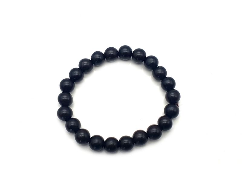 Pulsera Tibetana Yapa mala en madera - 100% natural - 8mm - Ébano 1