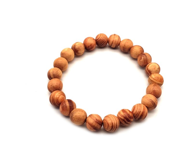 Pulsera Tibetana Yapa mala en madera - 100% natural - 8mm - Madera imperial - Raja Kayu 2