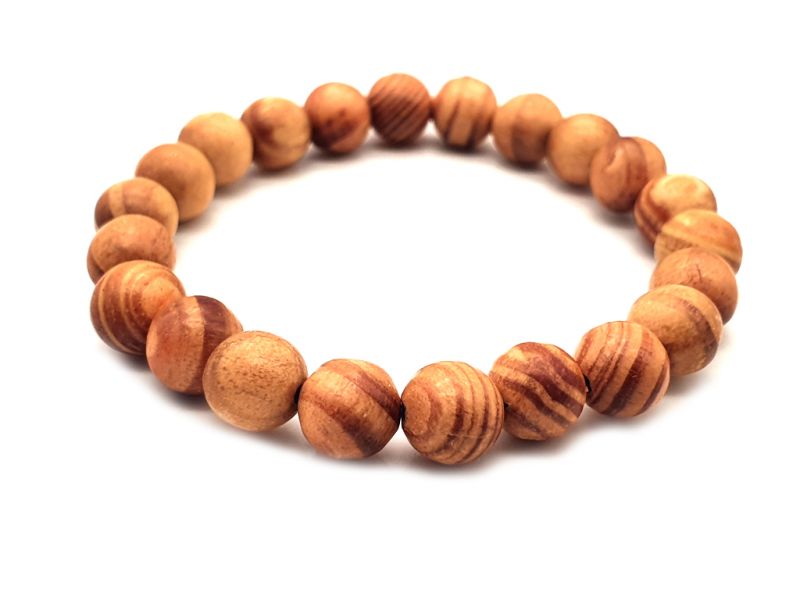 Pulsera Tibetana Yapa mala en madera - 100% natural - 8mm - Madera imperial - Raja Kayu 3