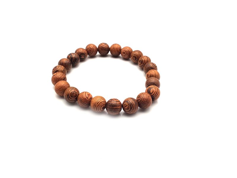 Pulsera Tibetana Yapa mala en madera - 100% natural - 8mm - palo de rosa africano 2