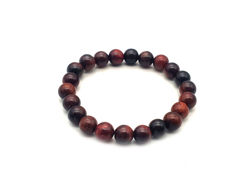 Pulsera Tibetana Yapa mala en madera - 100% natural - 8mm - Palo de rosa 2