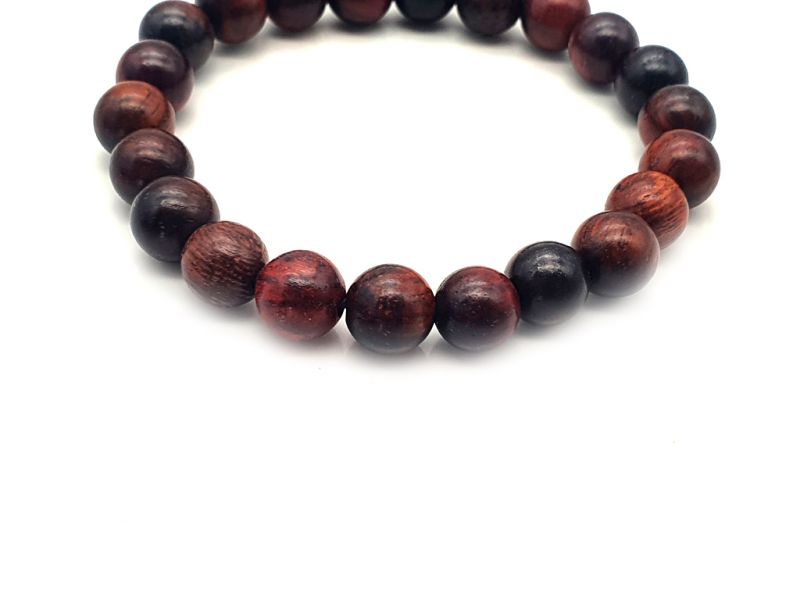 Pulsera Tibetana Yapa mala en madera - 100% natural - 8mm - Palo de rosa 3