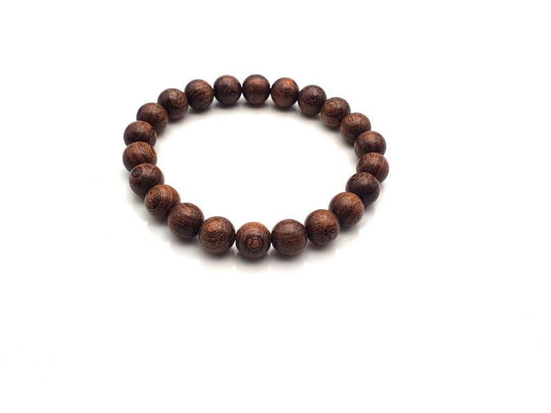 Pulsera Tibetana Yapa mala en madera - 100% natural - 8mm - Sándalo dorado 2