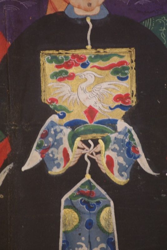 Qing Dynastie Grosse Chinesische Ahnenbilder 15 Personen 5