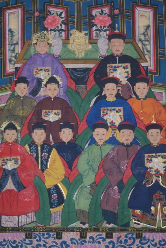 Qing Dynastie Grosse Chinesische Ahnenbilder 2