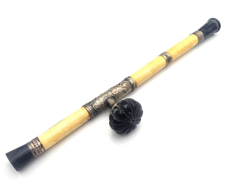 Qing‑Style Chinese Opium Pipe – 30Year‑Old Reproduction - White / Ivory 3