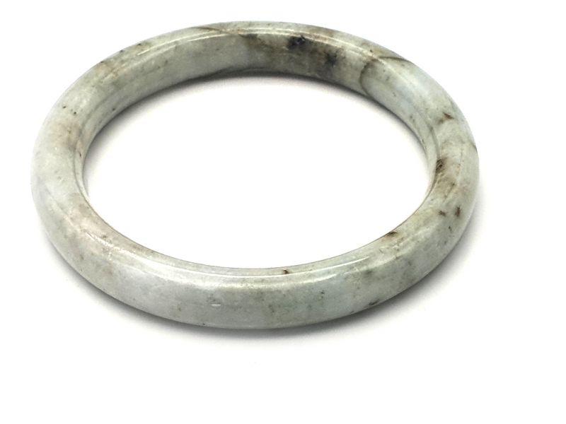 Real Jade Bangle - Jade Bracelet - online Jade shop -5.70cm - mottled green 2