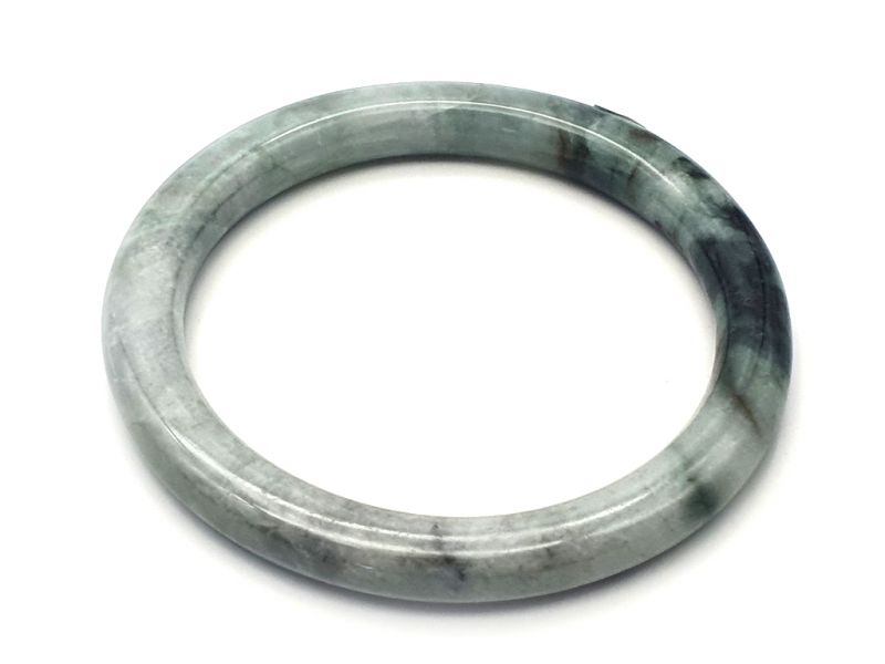Click thumbnail to enlarge and hover over the picture to zoom Real Jade Bangle - Jade Bracelet - online Jade shop -5.80cm - Several greens - Translucent 2