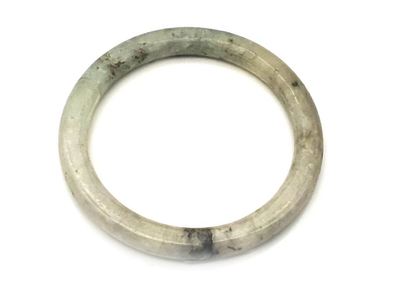 Real Jade Bangle - Jade Bracelet - online Jade shop -5.90 cm - Transparent green 1