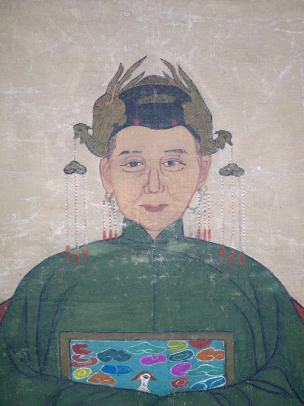 Reproducción antigua - Ancestros Chinos - Dinastía Qing - Emperatriz 2 2