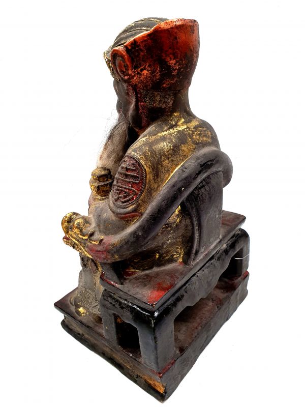 Haga clic en la imagen para ampliar Reproducción antigua - Muy Grande Estatua votiva china - Barba blanca 4