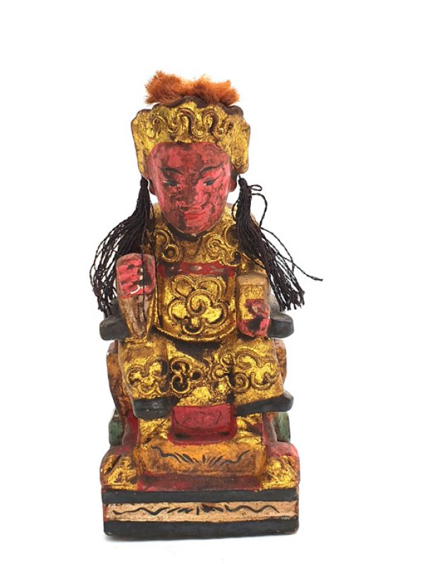 Reproducción antigua - Pequeña Estatua china - Chino notable 1