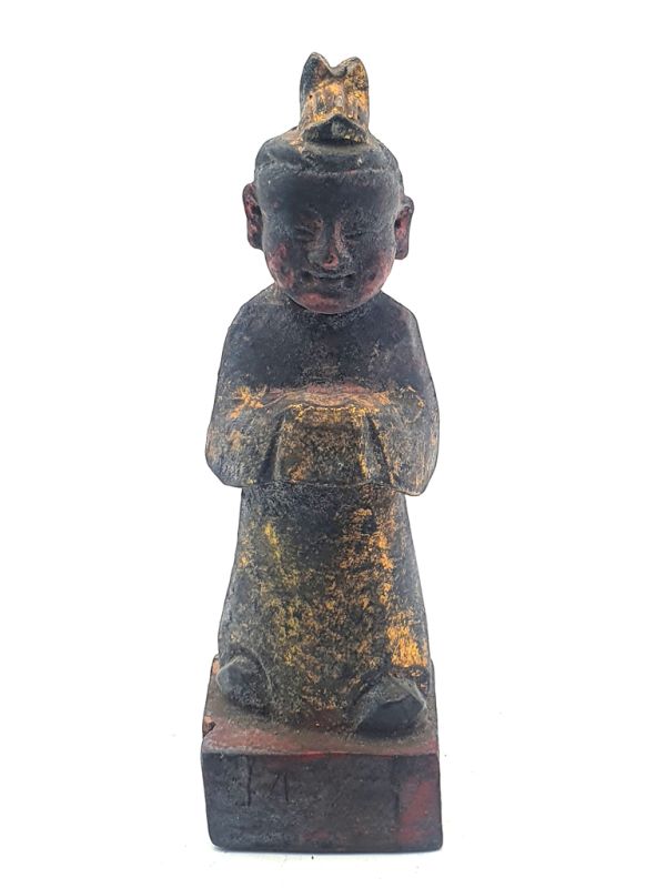 Reproducción antigua - Pequeña Estatua china - El monje 1