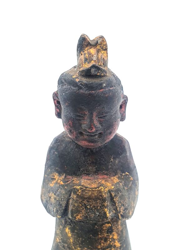 Reproducción antigua - Pequeña Estatua china - El monje 2
