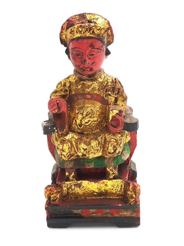 Reproducción antigua - Pequeña Estatua china - Madre de la familia 2 1