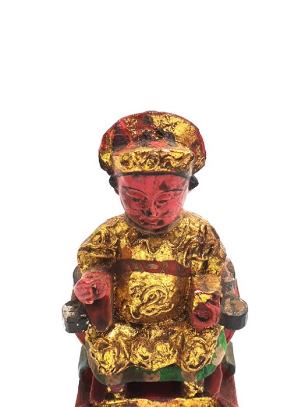 Reproducción antigua - Pequeña Estatua china - Madre de la familia 2 2