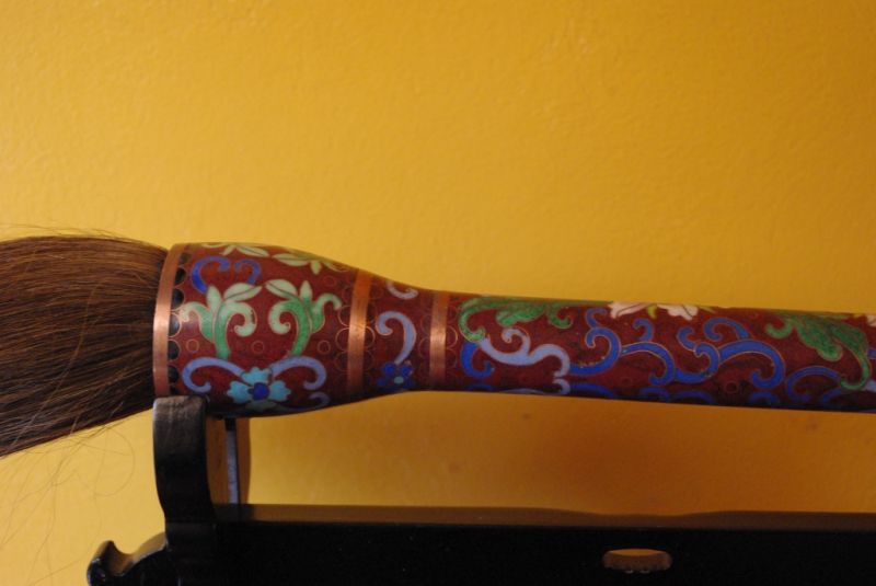 Rot Cloisonné Kalligraphiepinsel 4