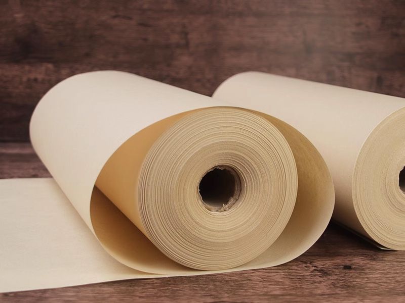 Rouleau De Papier De Riz Vierge Suspendu Pour Calligraphie Et Peinture Chinoise - Beige, 38x10 Cm
