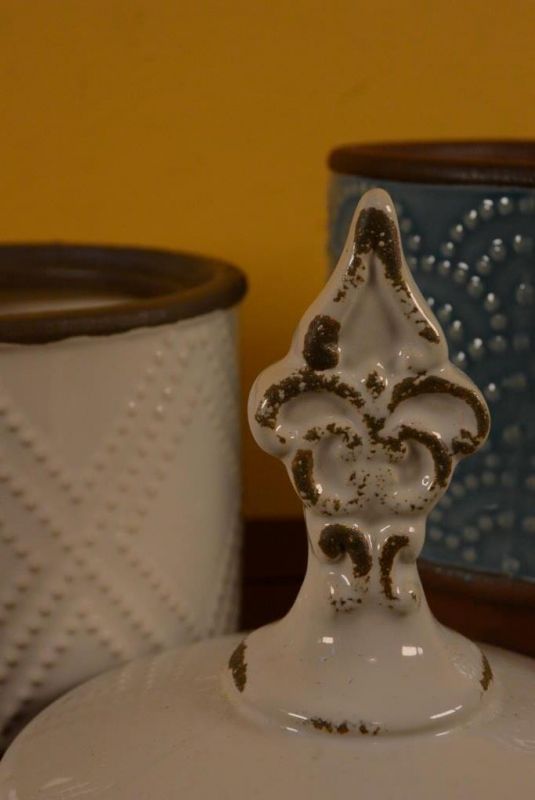 Rund chinesische Vase Modernes Porzellan 2 Stockwerke Weiß Blau 5