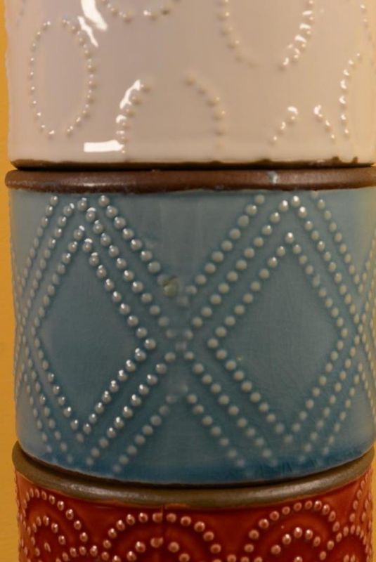 Rund chinesische Vase Modernes Porzellan 3 Stockwerke 3