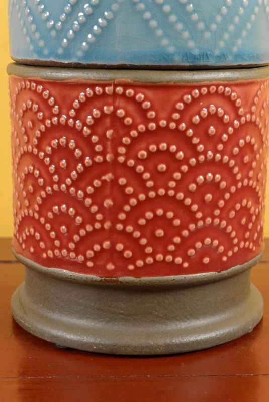 Rund chinesische Vase Modernes Porzellan 3 Stockwerke 4