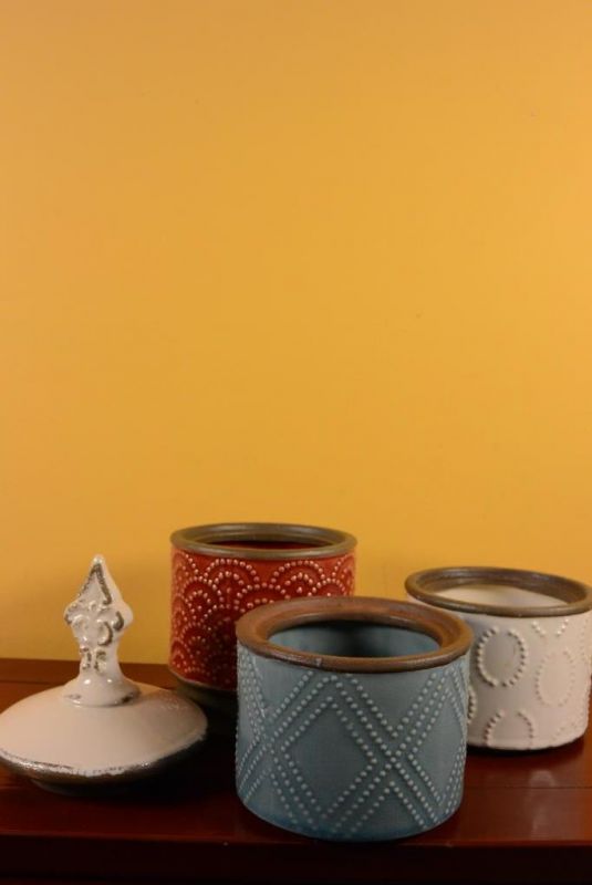 Rund chinesische Vase Modernes Porzellan 3 Stockwerke 5