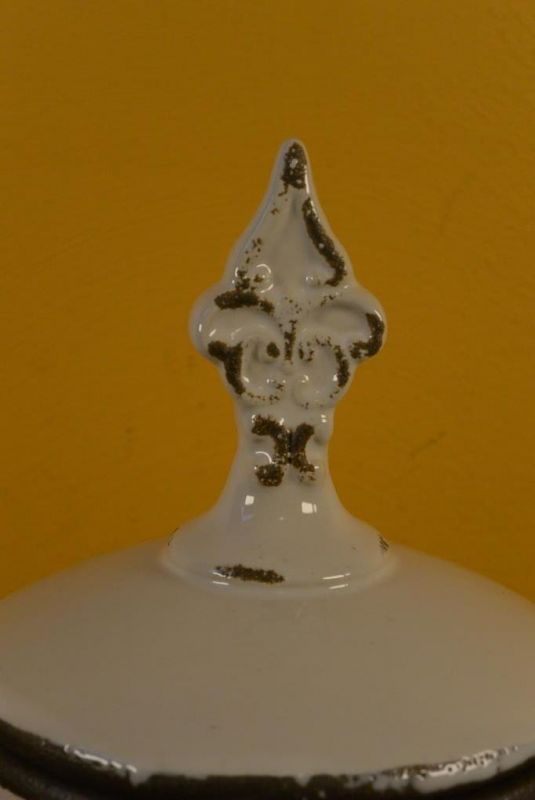 Rund chinesische Vase Modernes Porzellan Weiß 2
